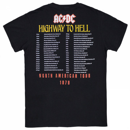 AC/DC Highway to Hell Tour Front and Back Print T-Shirt